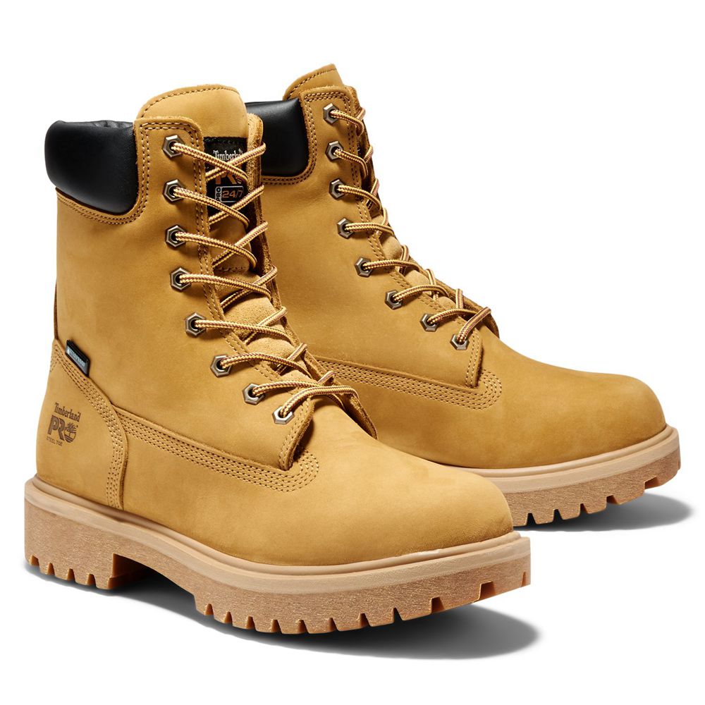 Botas Pro Timberland Hombre Pro Direct Attach 8\" Steel Toe Marrones - Chile BHU-678021